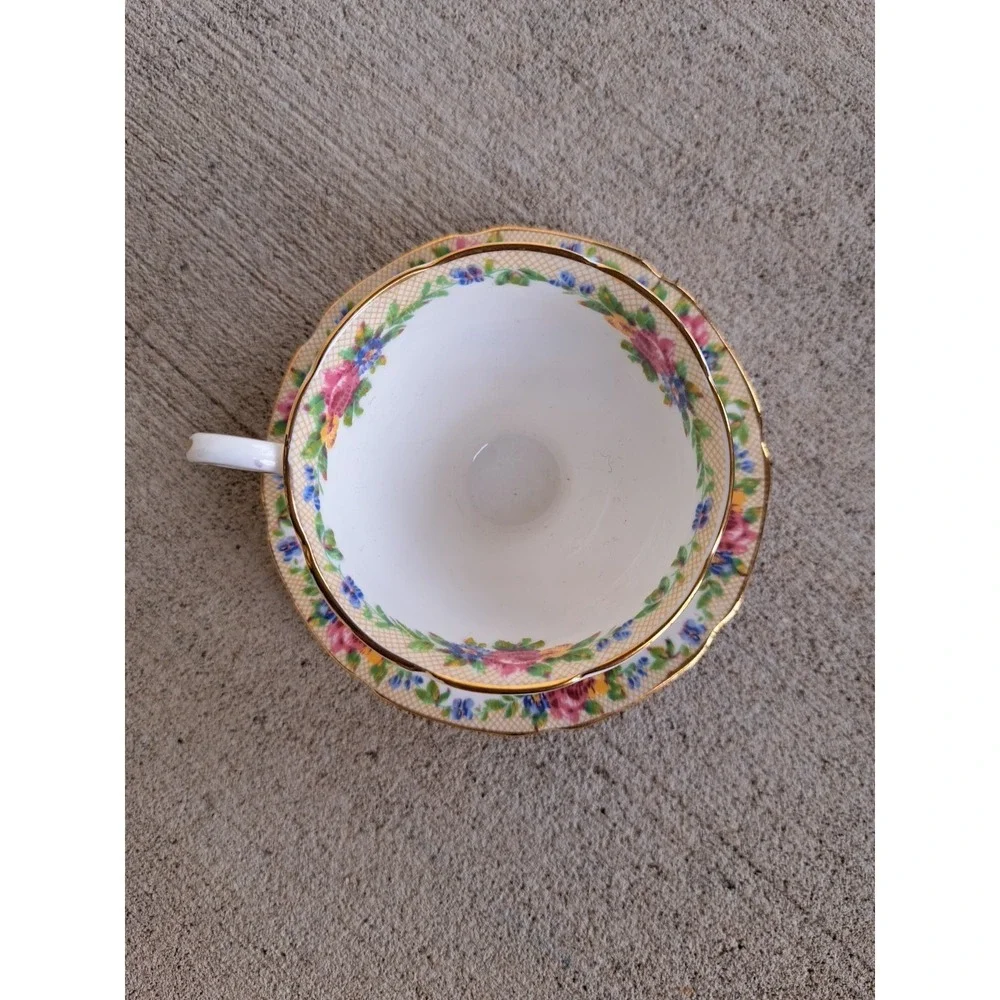 Paragon By Appointment Fine Bone China England Regd Manuel Coffee Cup & Sauser